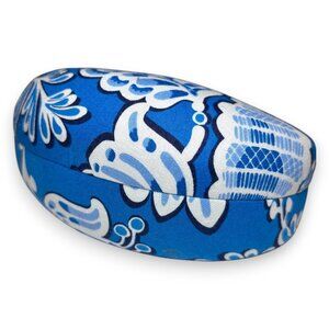 Vera Bradley Blue and White Sunglasses Case